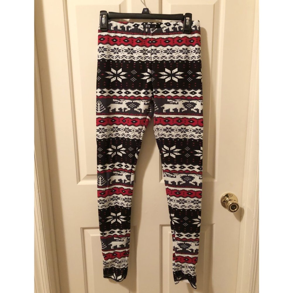 SIN Winter Fair Isle Lined Leggings